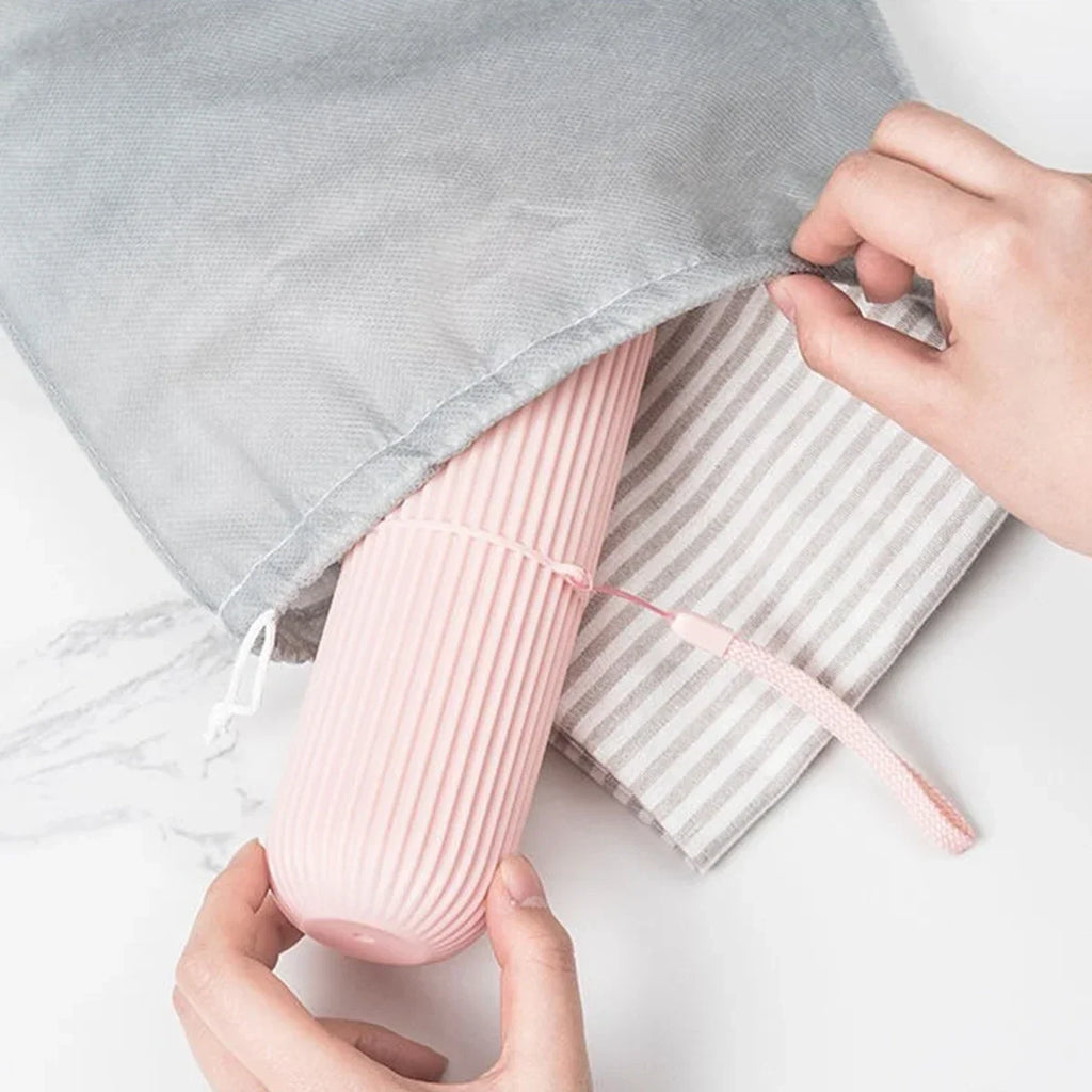 Portable Toothbrush & Toothpaste Travel Case Holder Box