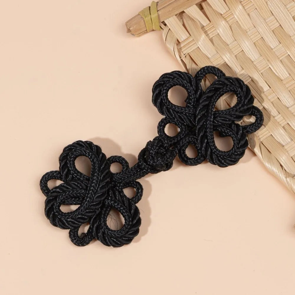 Chinese Knot Tassel Shank Buttons DIY Sewing Plate Buckle