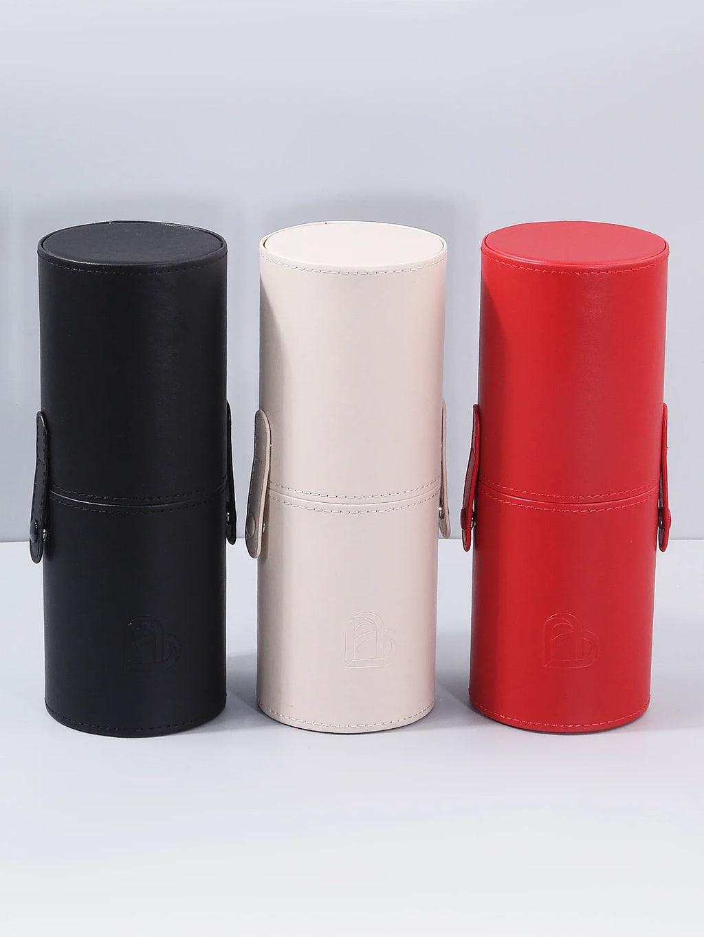 PU Leather Makeup Brush Holder – Large-Capacity Storage Bucket