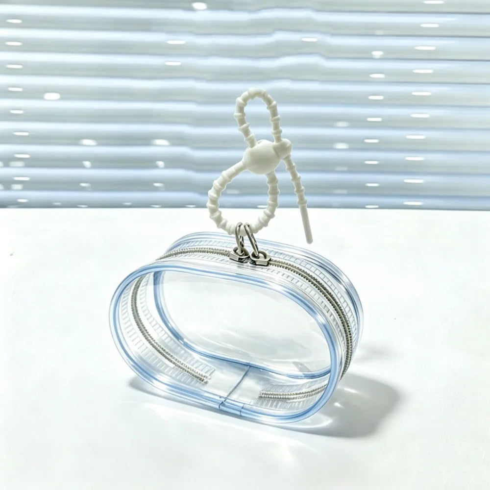 Transparent PVC Pet Food Pouch – Zipper & Hanging Loop