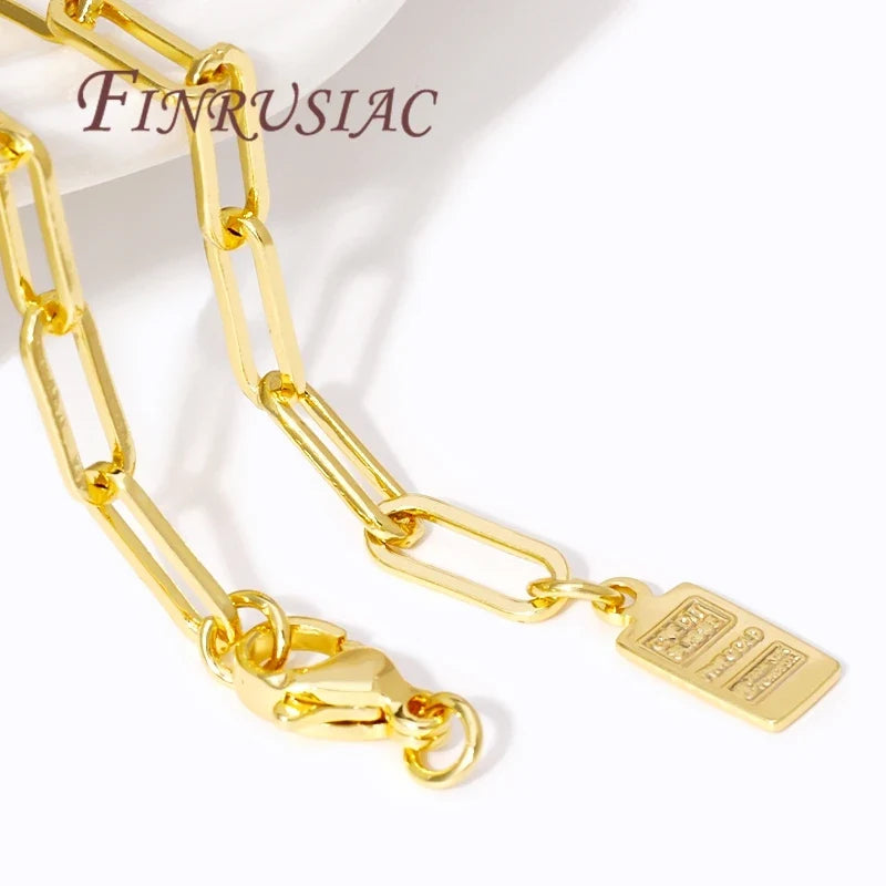 18K Gold Plated Extension Tail Chains with Lobster Clasps – 5 Pack