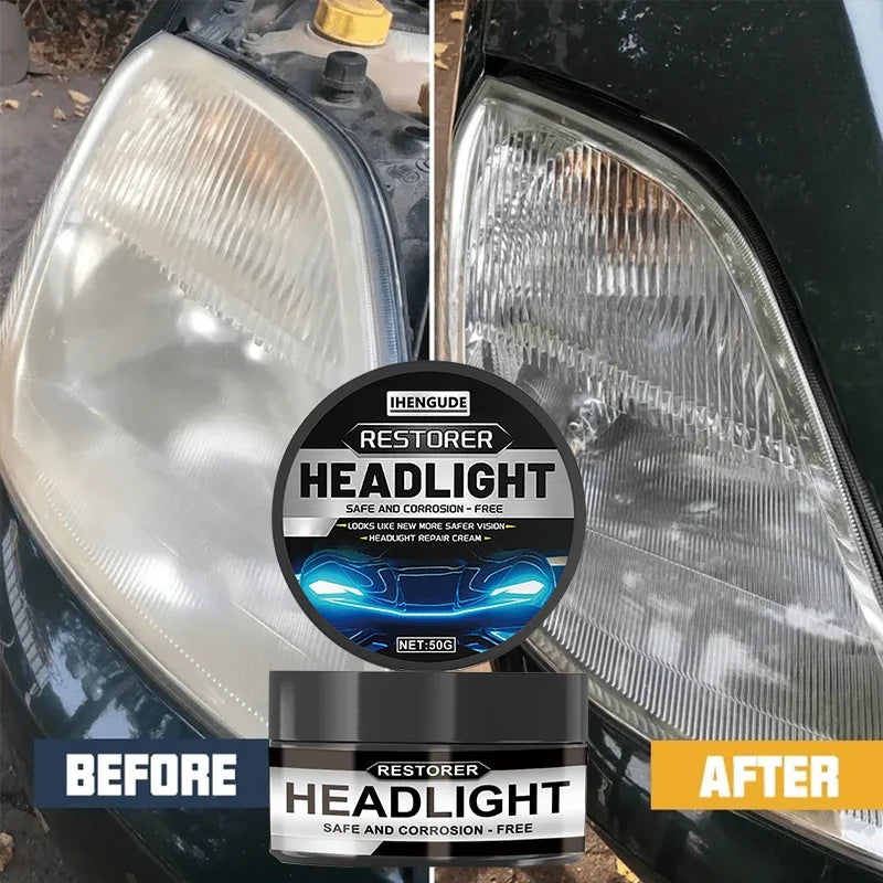 Car Headlight Restoration Polishing Kit – Oxidation Remover