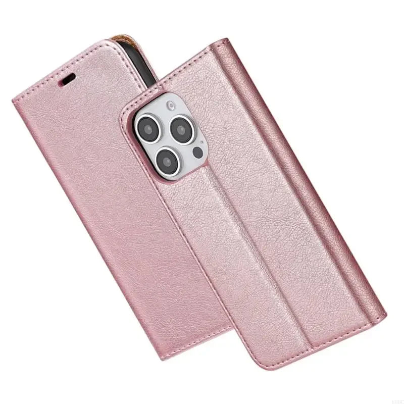 Vintage PU Leather Folio Wallet Case with Card Holder – iPhone 16