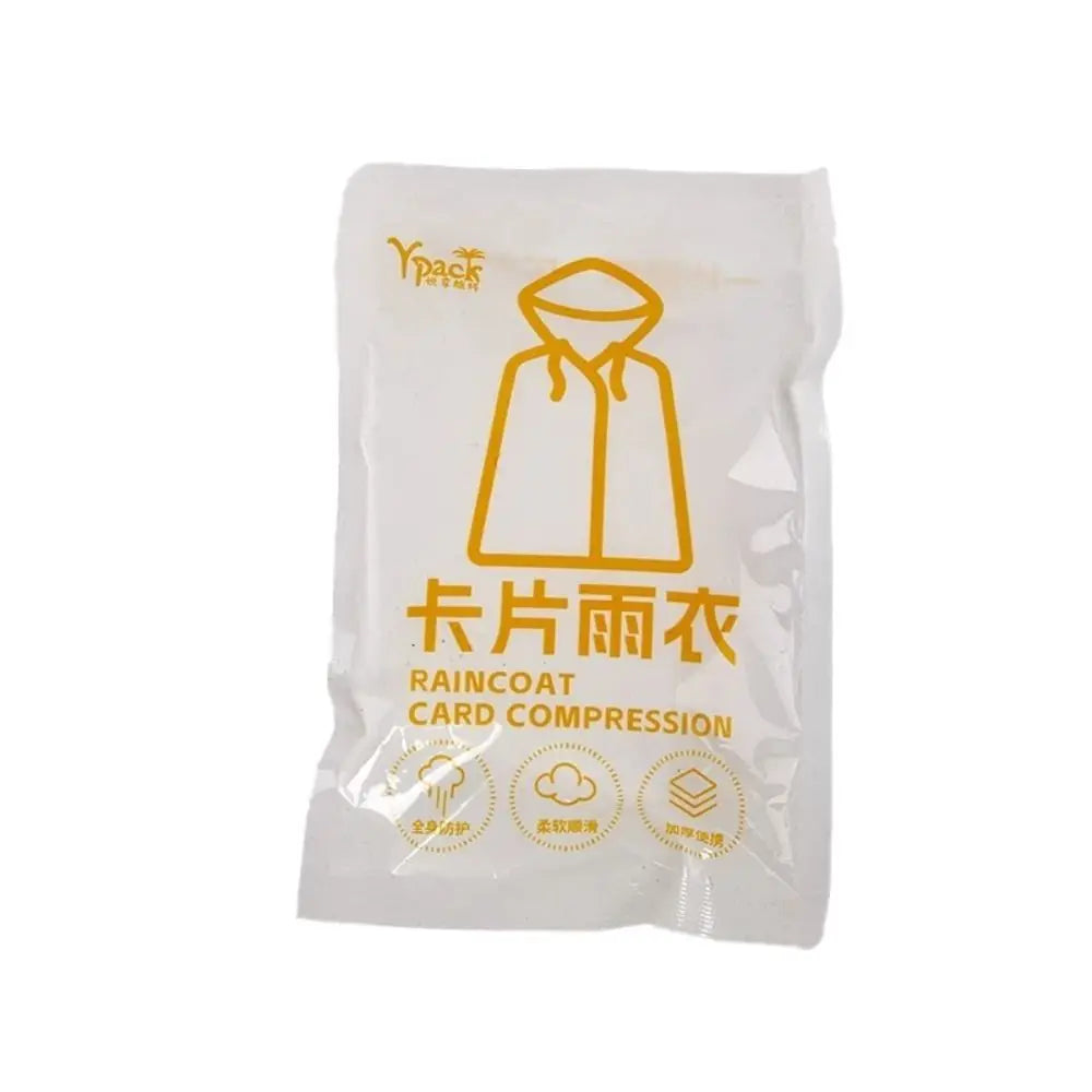 Disposable Hooded Raincoat – Unisex Waterproof Emergency Cover