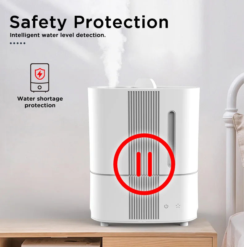 Steam Mist Humidifier – Quiet Warm Fog Bedroom Humidifier