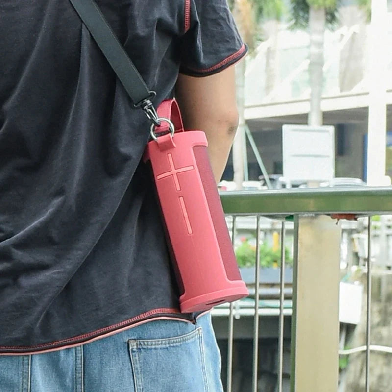 Silicone Carrying Case with PU Strap for UE Megaboom 3