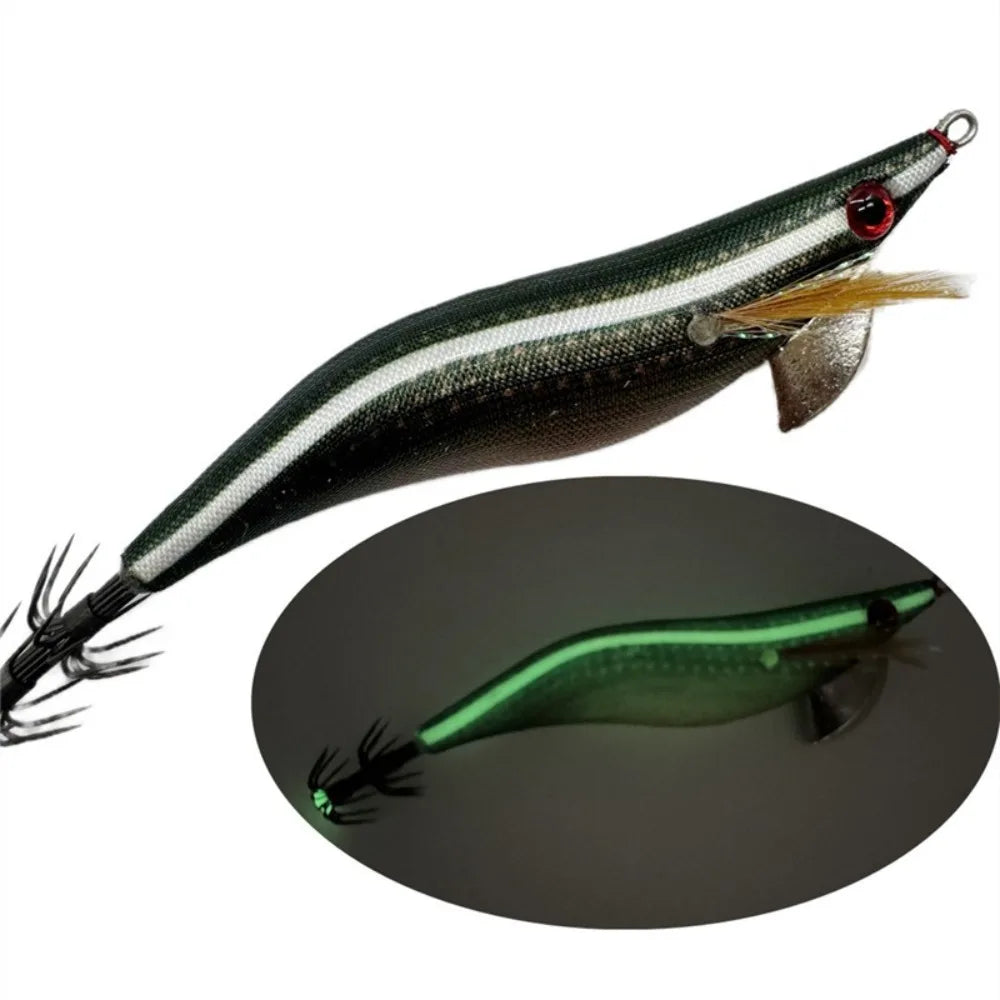 Squid Jig Egi UV Glow Lure 3.5# – Japan-Style Octopus Bait