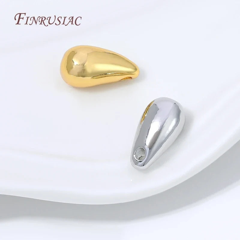 18K Gold Plated Teardrop Pendant Charm | DIY Jewelry Making