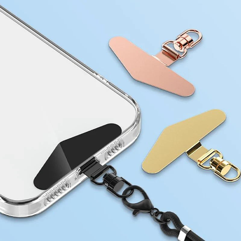 Steel Phone Lanyard Patch Clip – Anti-Drop Metal Strap Tab