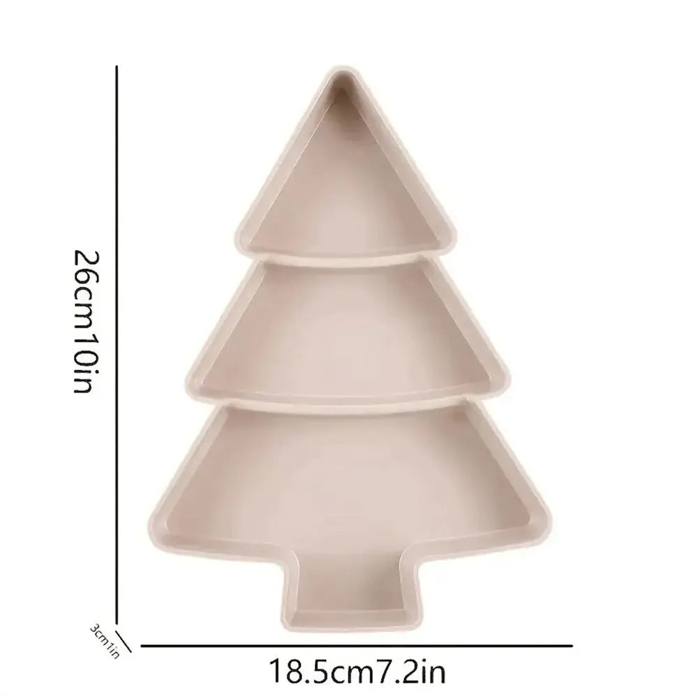 Christmas Tree Fruit Bowl – Festive Plastic Snack & Candy Dish