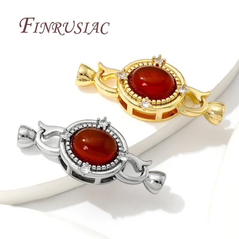 18K Gold Plated Zircon Clasp Connectors – DIY Jewelry Making