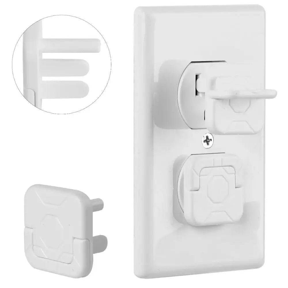 10-Pack 3-Prong Outlet Plug Covers | Child Safety Caps