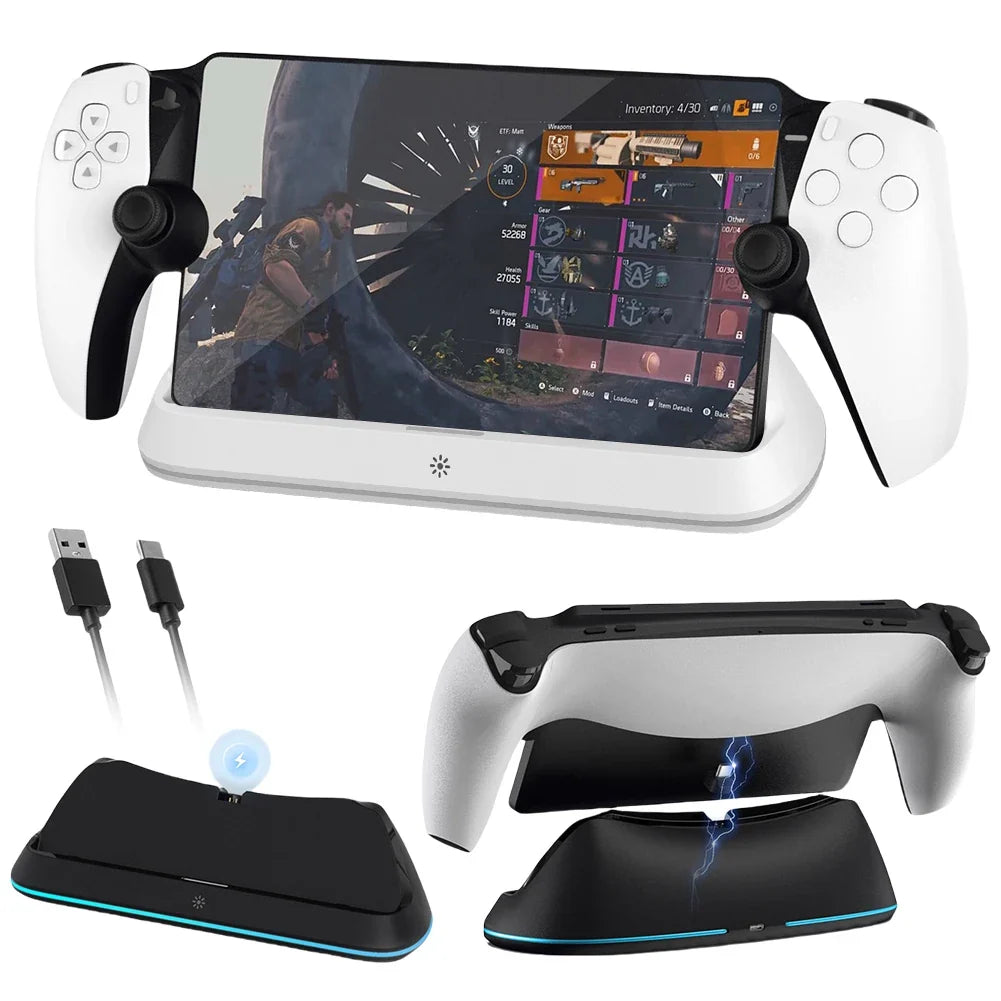 PS5 Portal Charging Dock Station – RGB Light & Type-C
