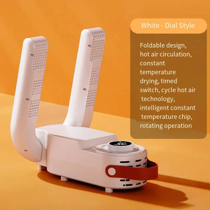 DUTRIEUX Foldable Shoe Dryer & Deodorizer with Smart Timer