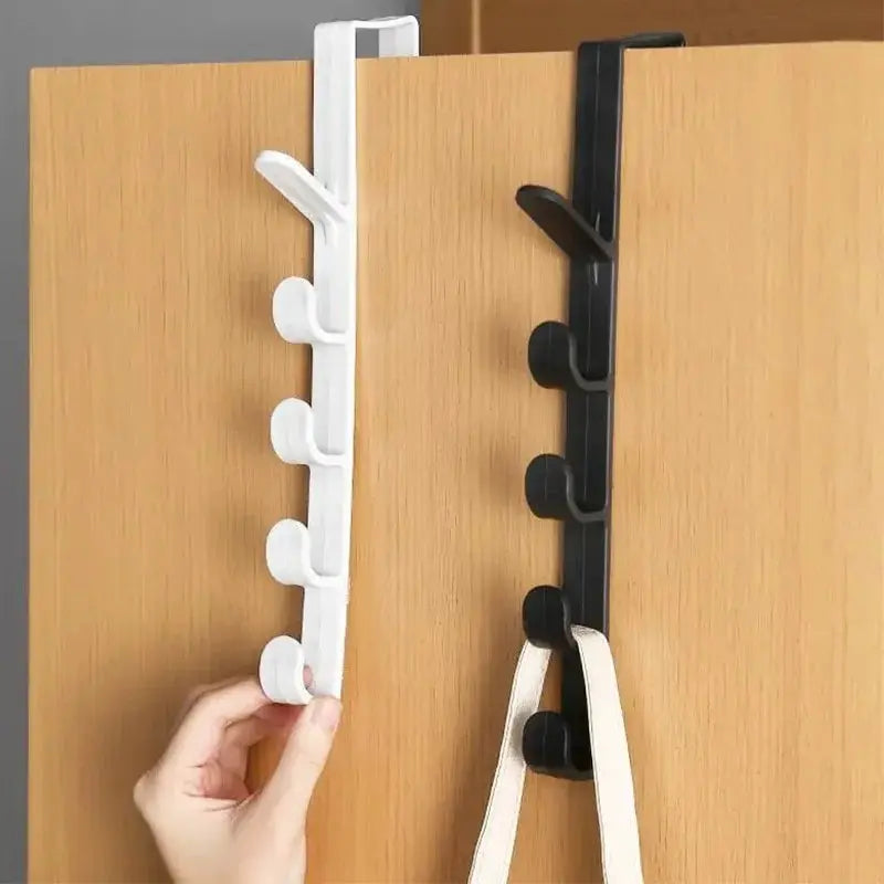 Behind the Door Coat Hook Hanger – 5-Hook Storage Rack