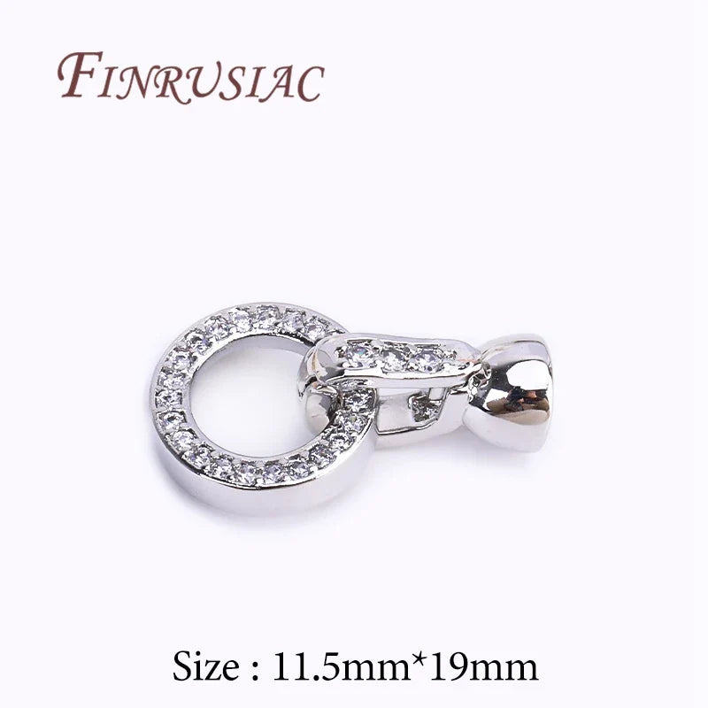 18K Gold Plated Zircon Clasp Connectors – DIY Jewelry Making