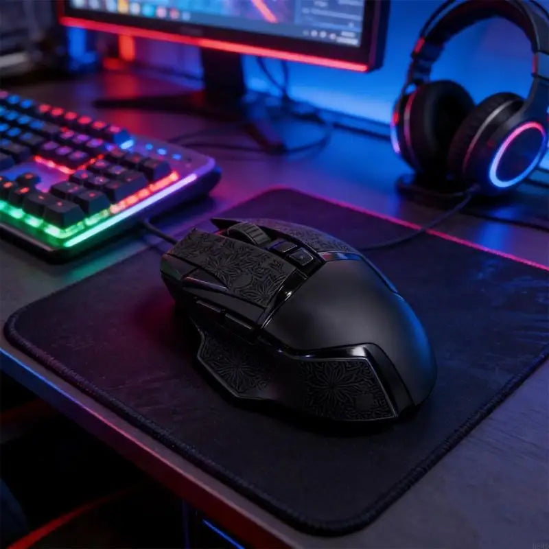 Mouse Grip Tape for G502 – Silicone Sweat-Resistant Skin