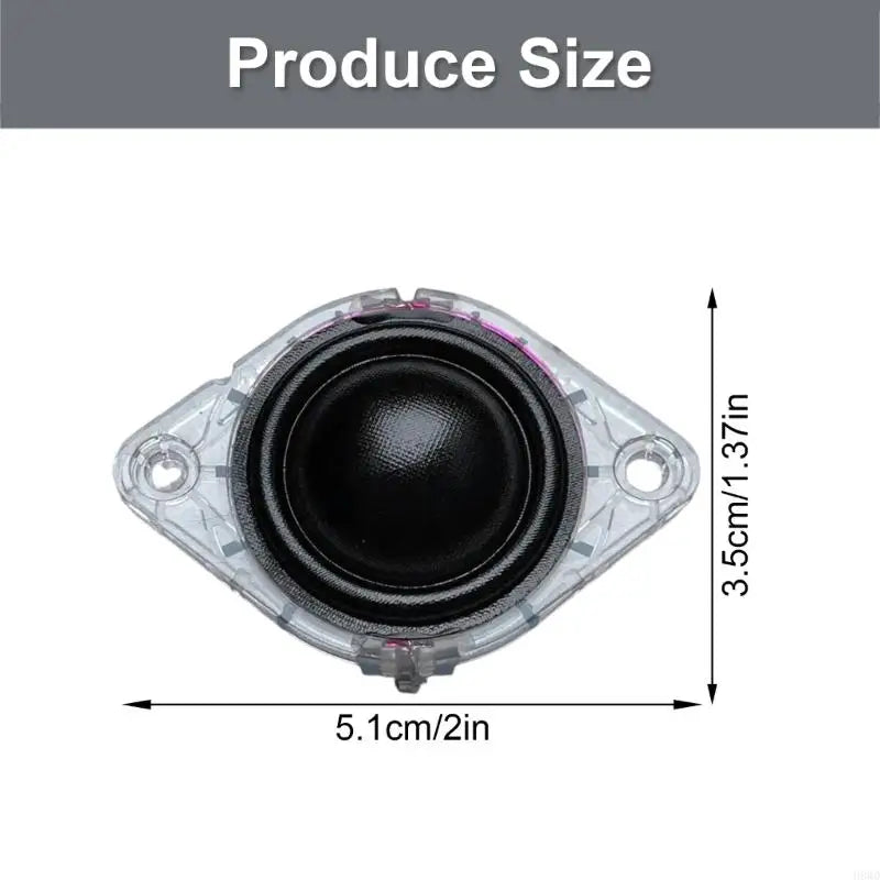 4 Ohm Silk Dome Tweeter – Clear Frame High Frequency Driver