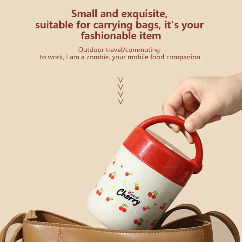 Insulated 304 Stainless Steel Lunch Box with Carry Bag