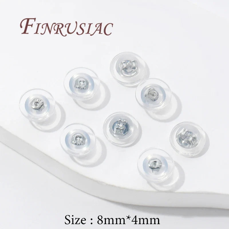 18K Gold Plated Silicone Earring Backs | Rubber Ear Stoppers