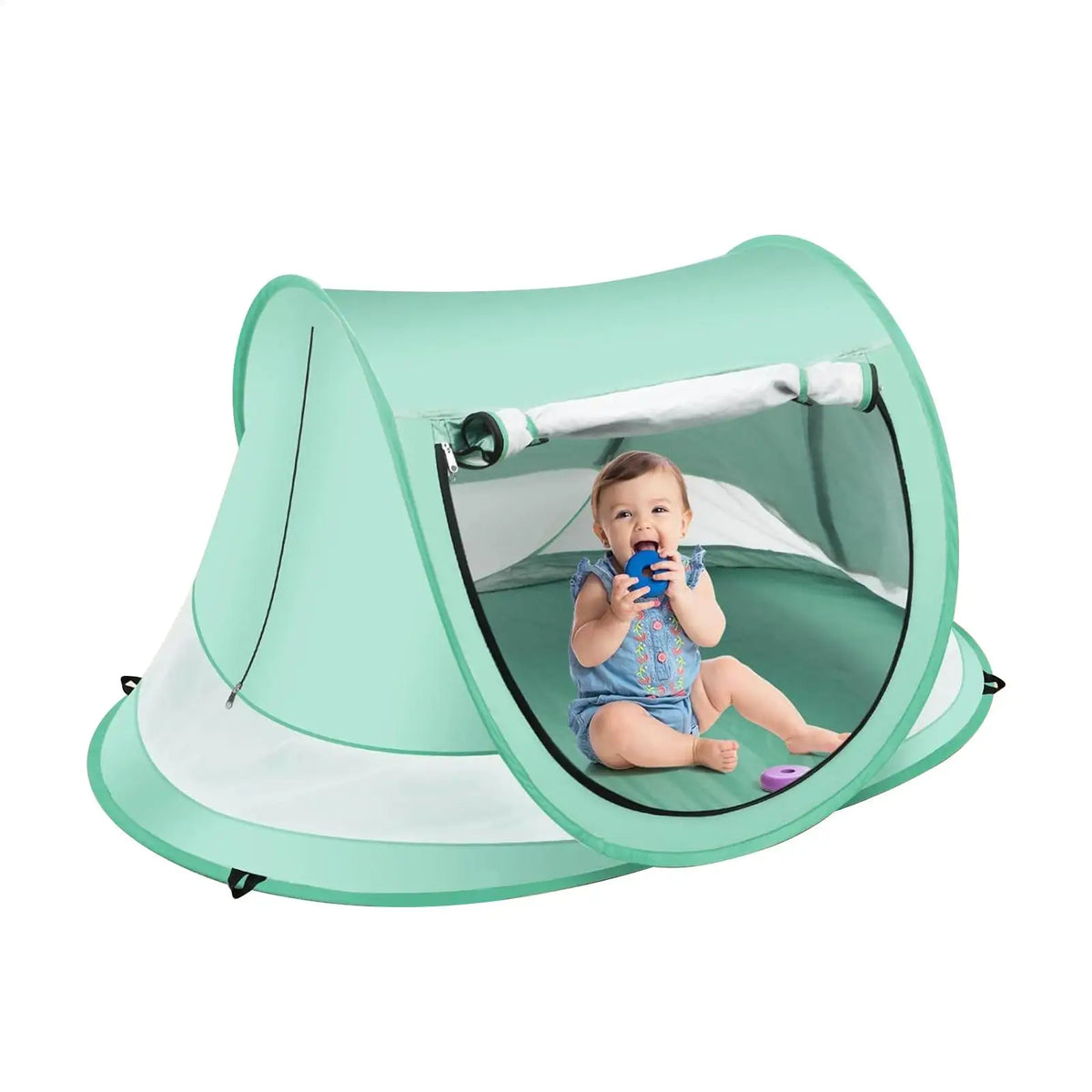 Toddler Pop-Up Beach Tent UPF 50+ Baby Sun Shade Dome | Green