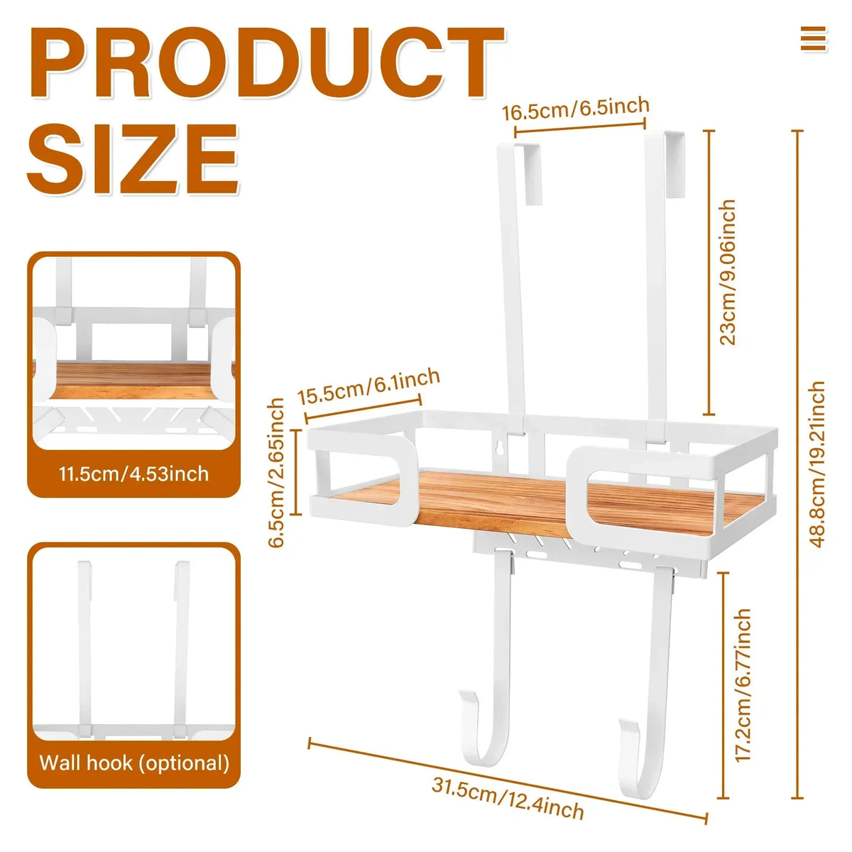 Wall Mount Ironing Board Holder – T & V Shape Storage Rack