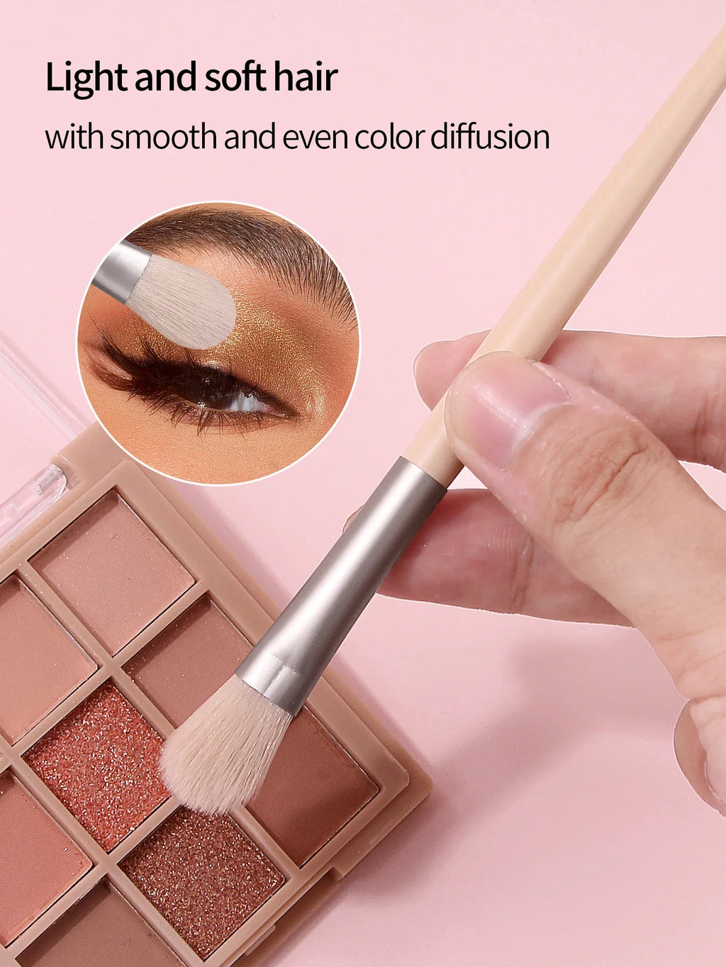 2PCS Professional Eye Makeup Brush Set – Eyeshadow & Concealer