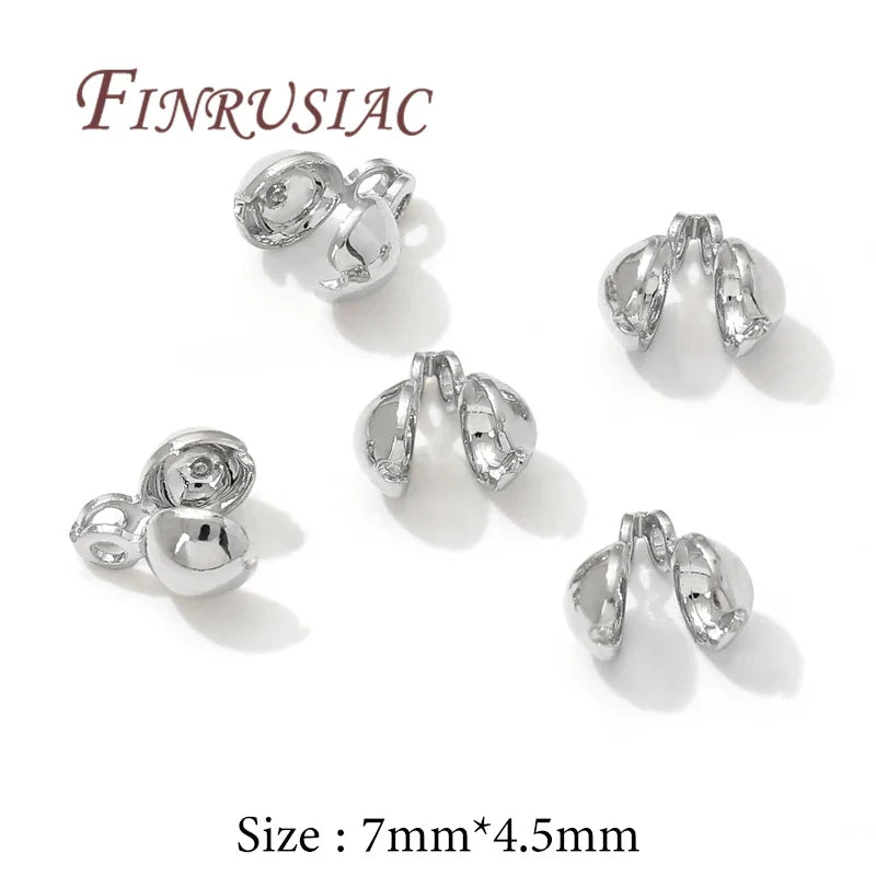 18K Gold Plated Crimp Beads & Cover Findings – DIY Jewelry