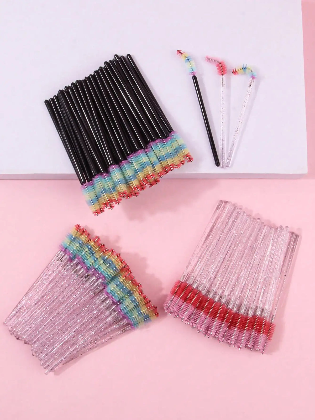 Disposable Spoolie Eyelash & Eyebrow Brushes – 10/20/50 Pcs
