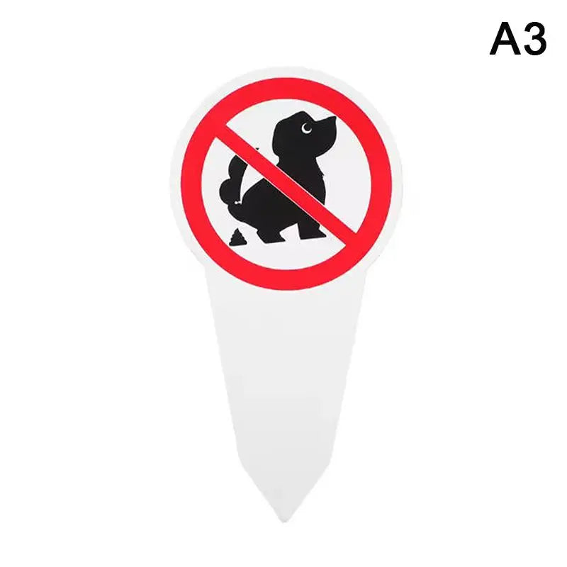 No Dog Poop Waterproof Yard Sign with Garden Stake | Outdoor