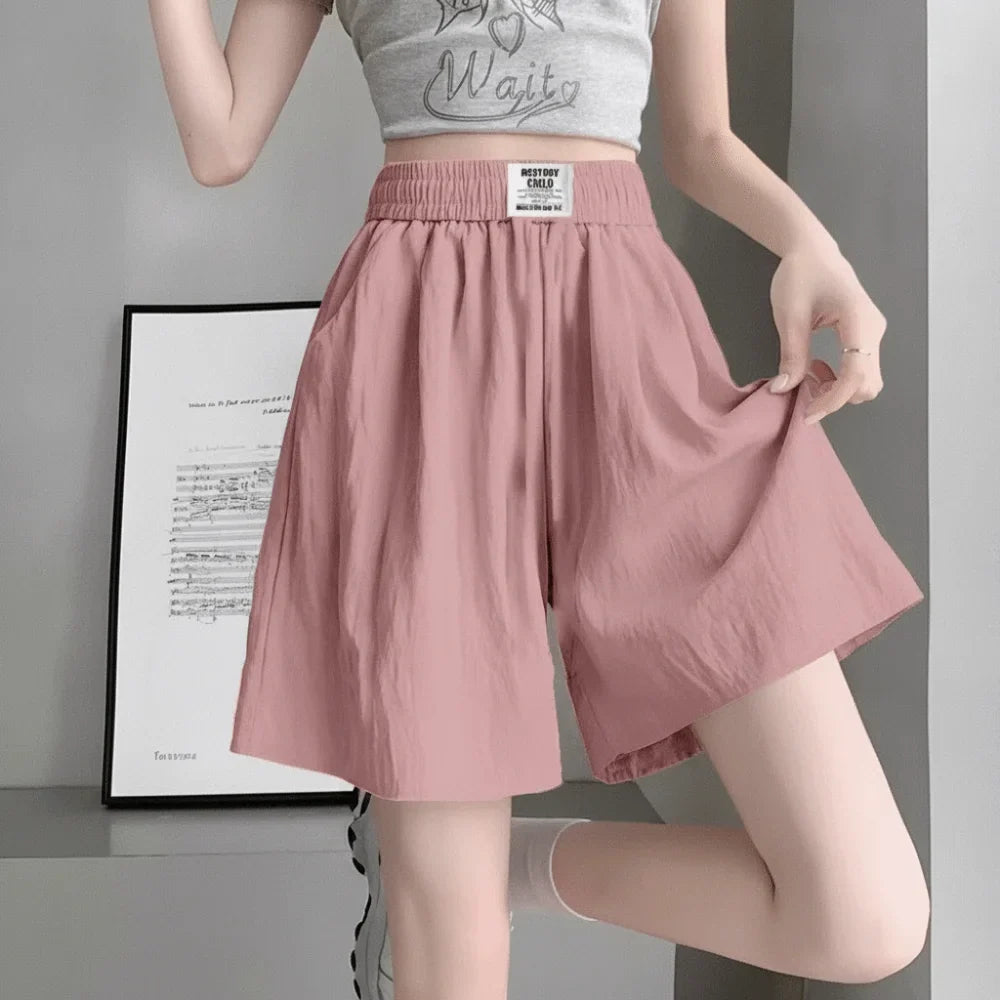 Women's Wide Leg High Waist Shorts – Lightweight Breathable