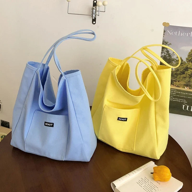 Korean Nylon Shoulder Tote Bag – Large Capacity Women's Bag