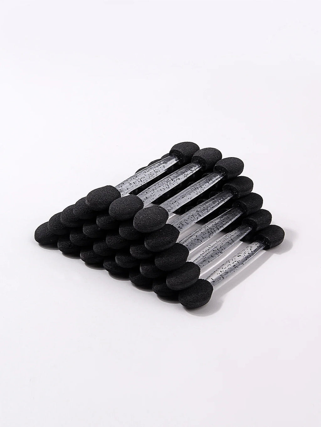 25Pcs Dual-Ended Eyeshadow Applicators | Glitter Handle Sponge