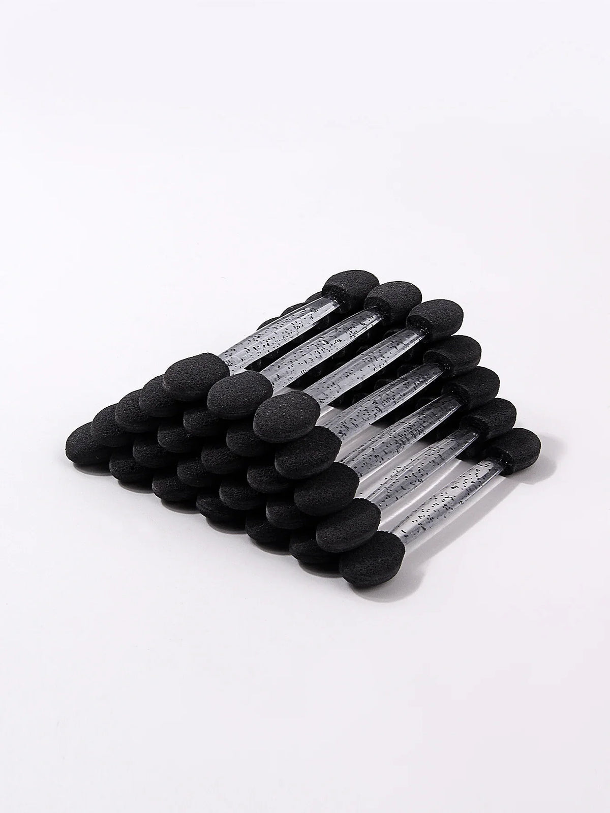 25Pcs Dual-Ended Eyeshadow Applicators | Glitter Handle Sponge
