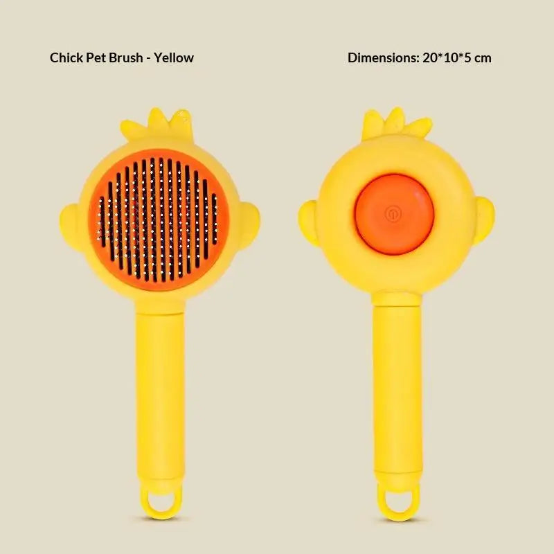 Self-Cleaning Pet Grooming Brush for Dogs & Cats