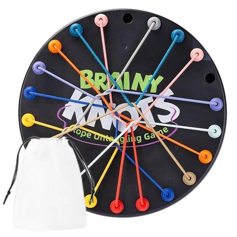 Rope Knot Puzzle Game – Colorful Twisted Tangler for Kids & Adults