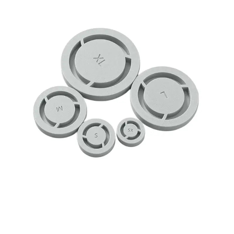 Pottery Foot Ring Mold Set – 5 PLA Clay Cutter Templates