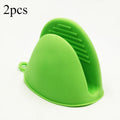 2-Pack Silicone Oven Mitts Non-Slip Heat-Resistant Kitchen Gloves