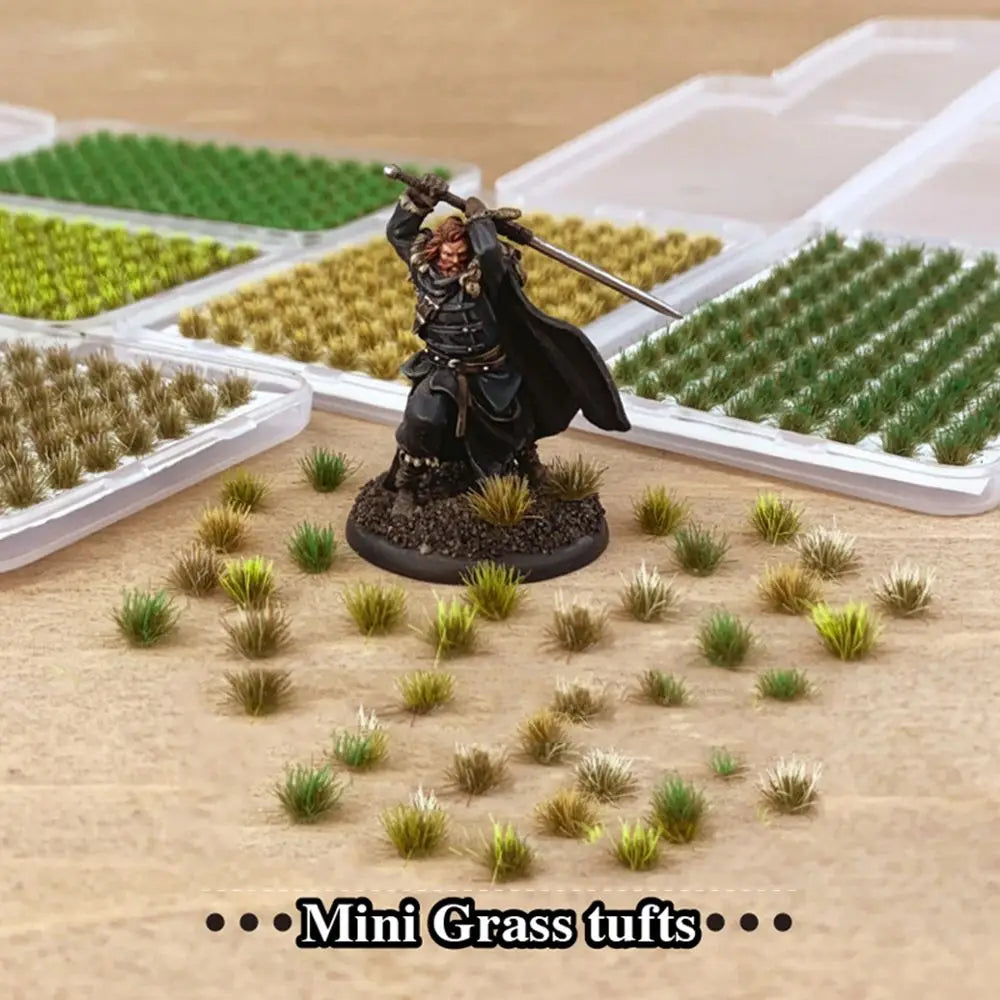 Static Grass Tufts 104pcs – Miniature Landscape Scenery Kit
