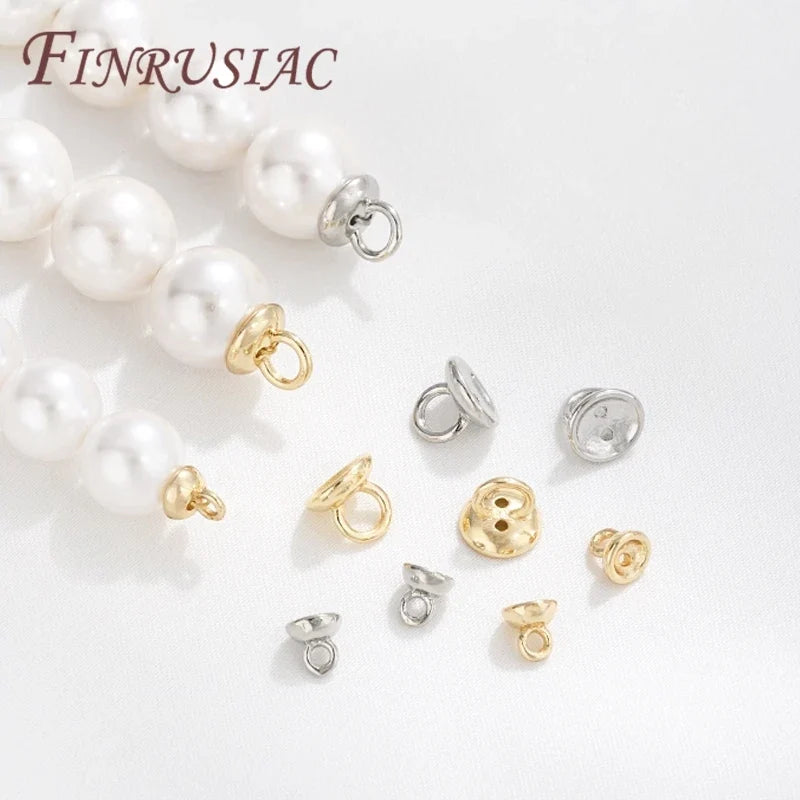 18K Gold Plated Crimp Beads & Covers 4mm – DIY Jewelry Findings