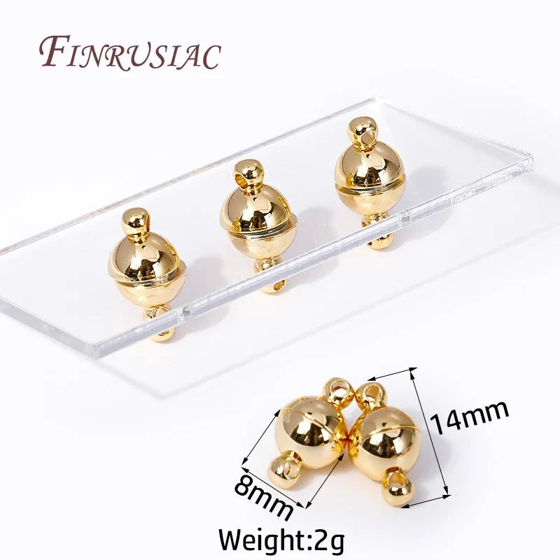 18K Gold Plated Magnetic Clasps – DIY Jewelry Connectors