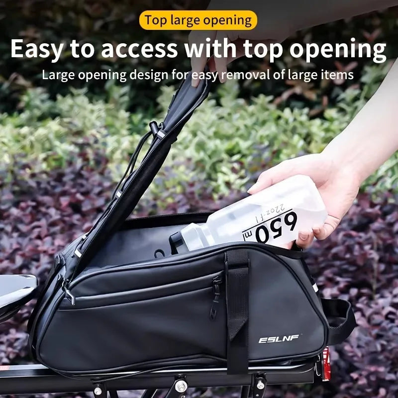 ESLNF Large Capacity Bike Rear Rack Bag – Rainproof Pannier