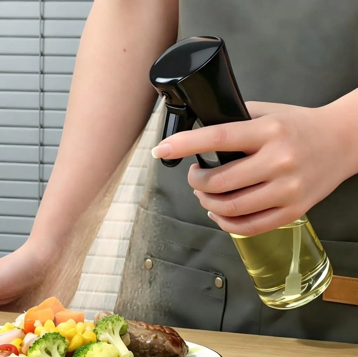 CLITON Continuous Oil Sprayer Bottle – Kitchen Olive Oil Mister