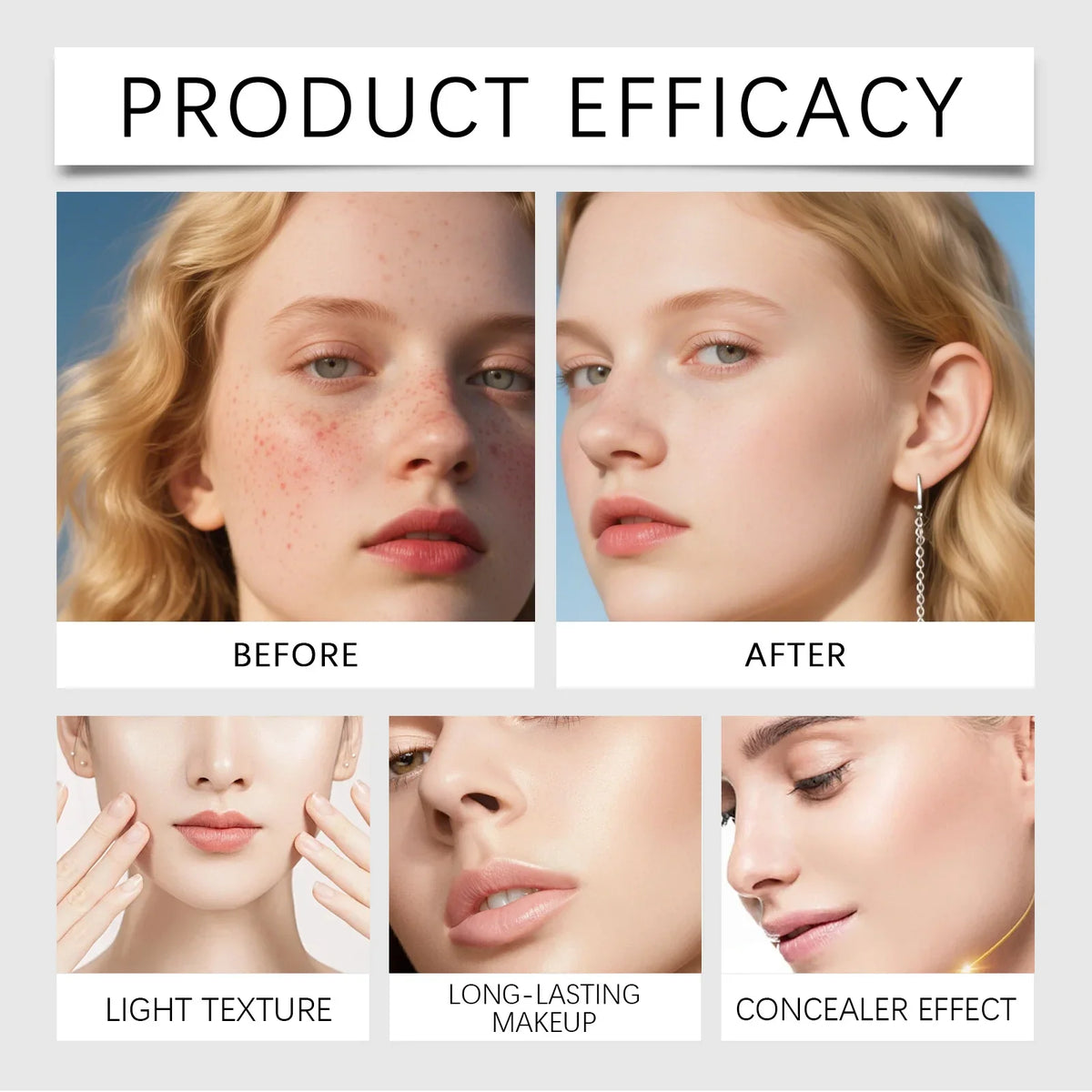 OceAura Color-Changing Foundation Stick – Ivory White Matte