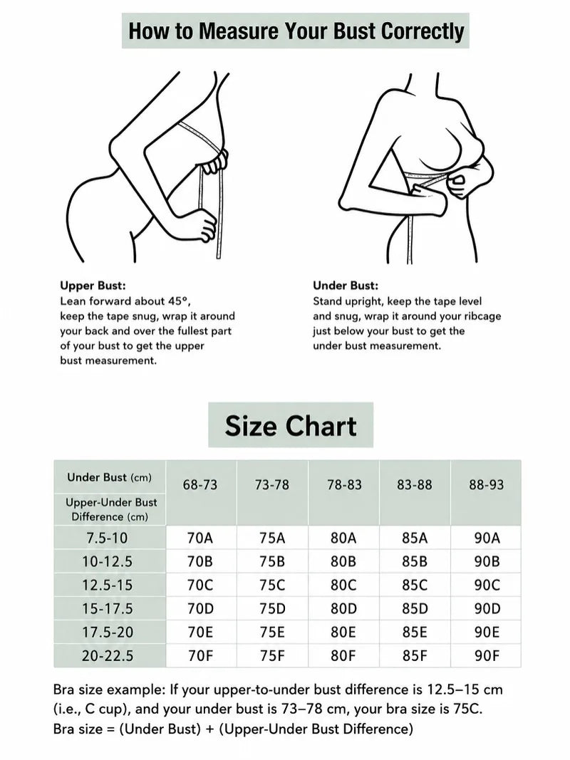 Women's Wireless Seamless Bra – Thin Cup & Jelly Strip Support