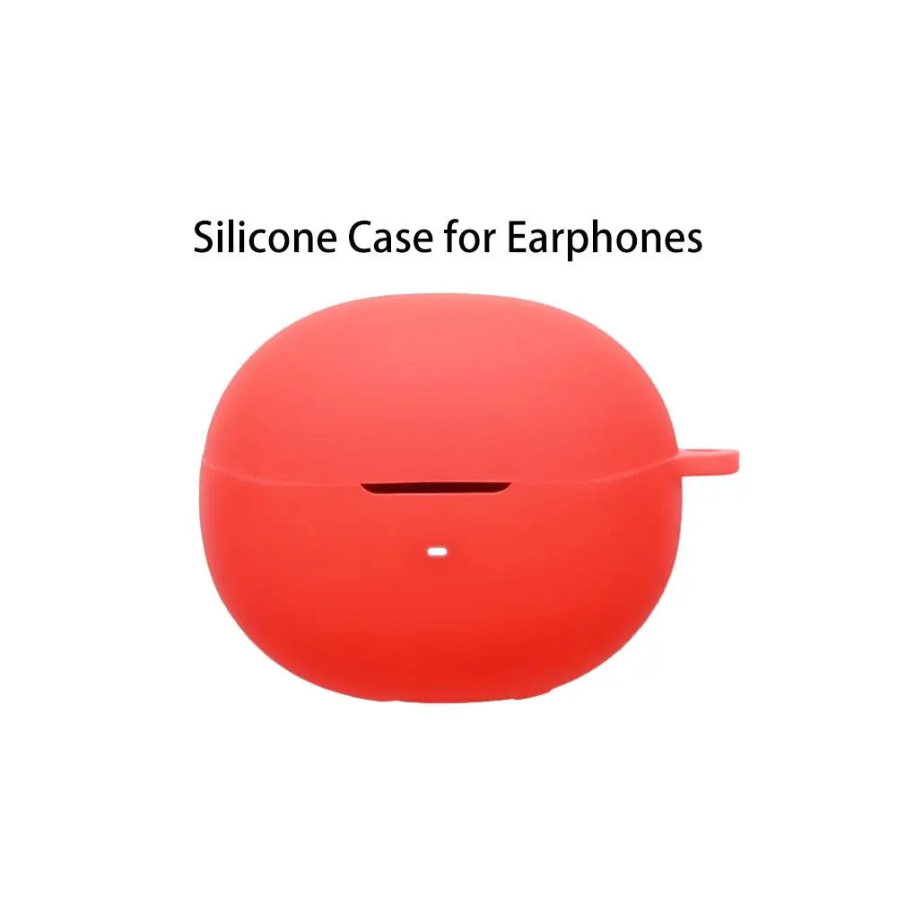 Silicone Case with Carabiner for QCY MeloBuds N70 – Dustproof
