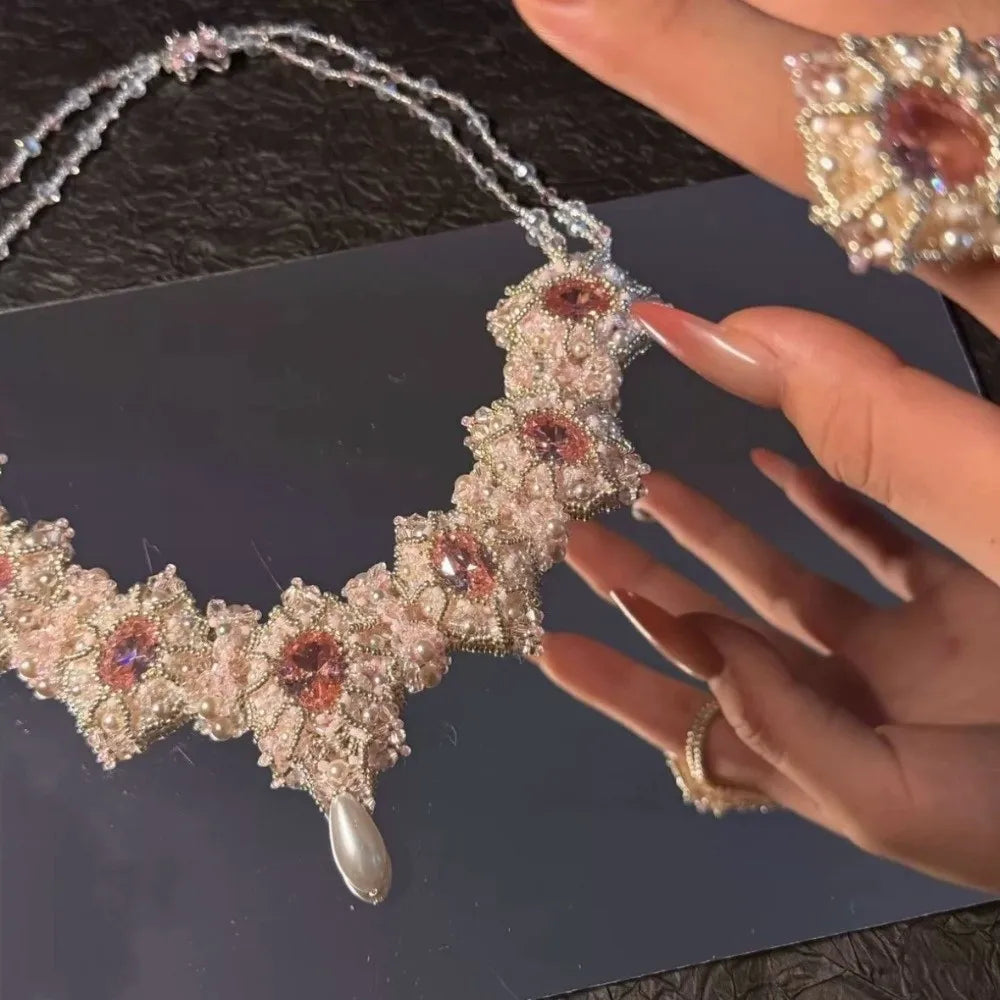 DIY Wire Wrap Beaded Necklace Kit – Louvre Pendant Design