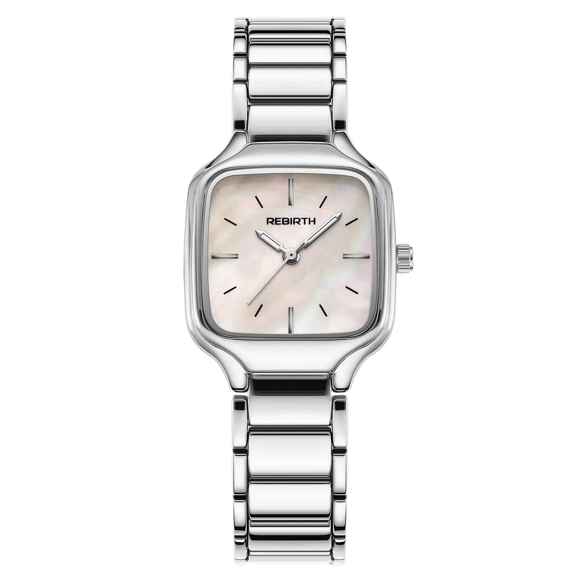 REBIRTH Square Quartz Watch | Stainless Steel, Minimalist