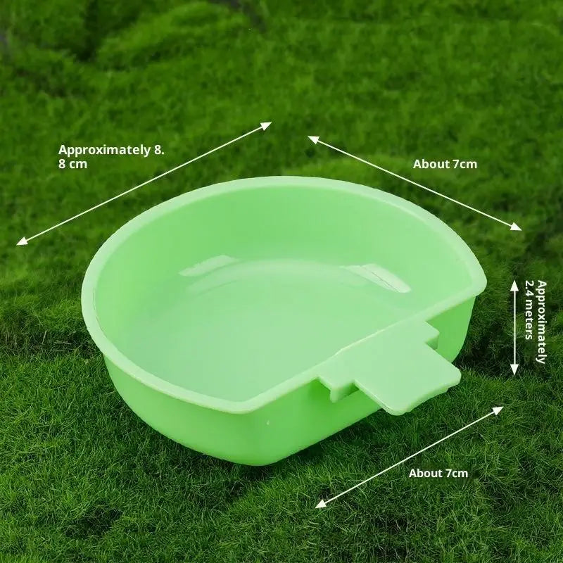 Parrot Bird Feeder Hanging Bowl – Food & Water Dispenser