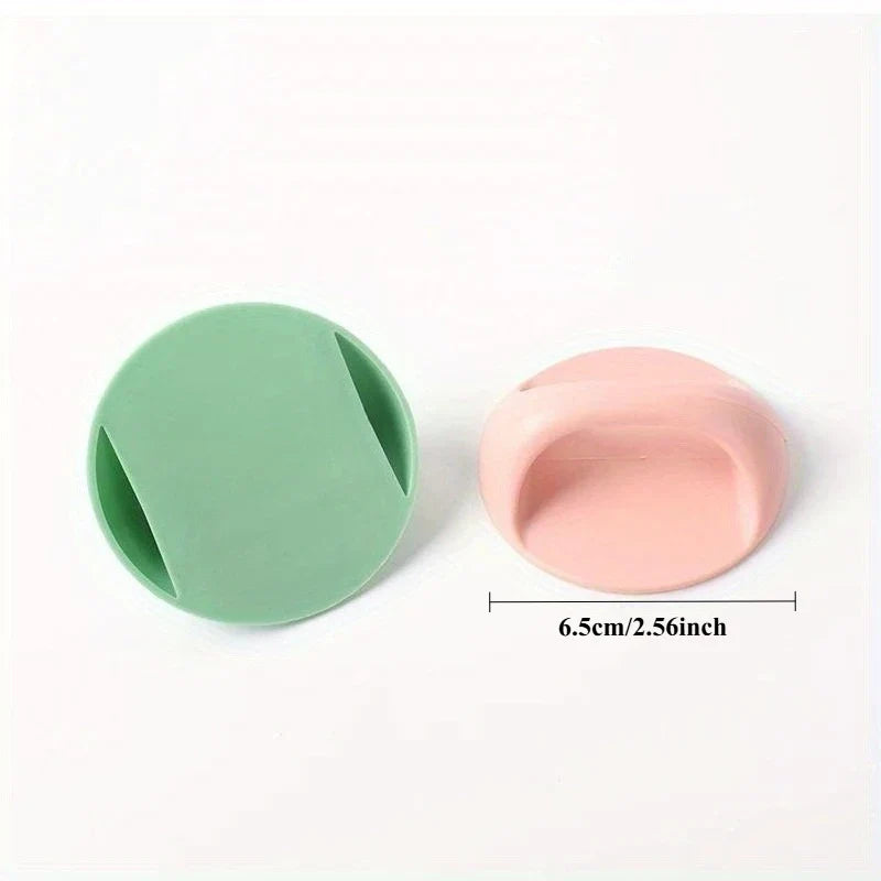Self-Adhesive Round Cabinet Door Handles – 4pcs, No Drill